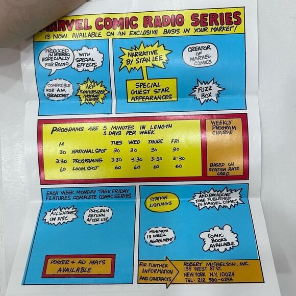 Vtg The Marvel Comics Radio Series Adventures Of The Fantastic Four Record Vinyl - Picture 6 of 9